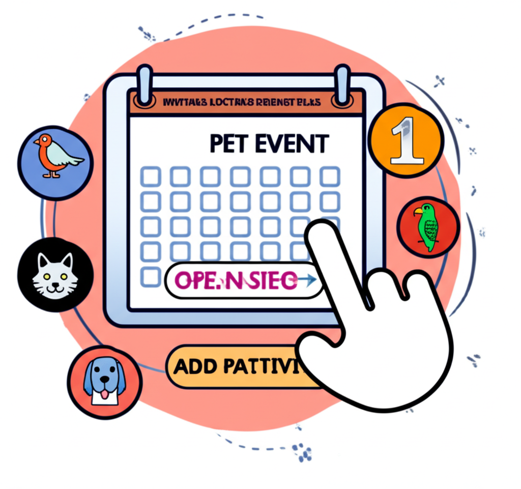 Creación de eventos para mascotas