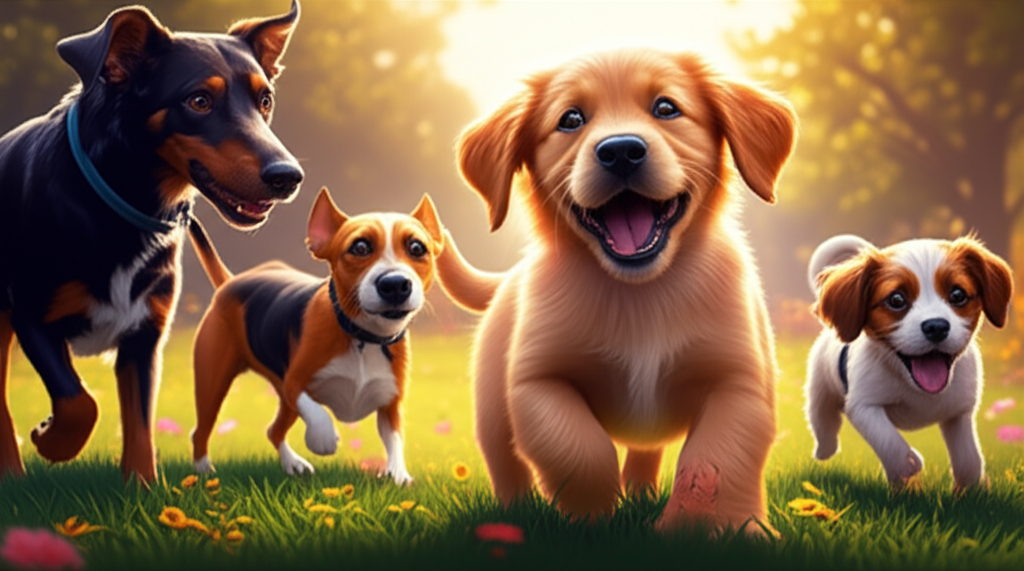 Cachorro socializando