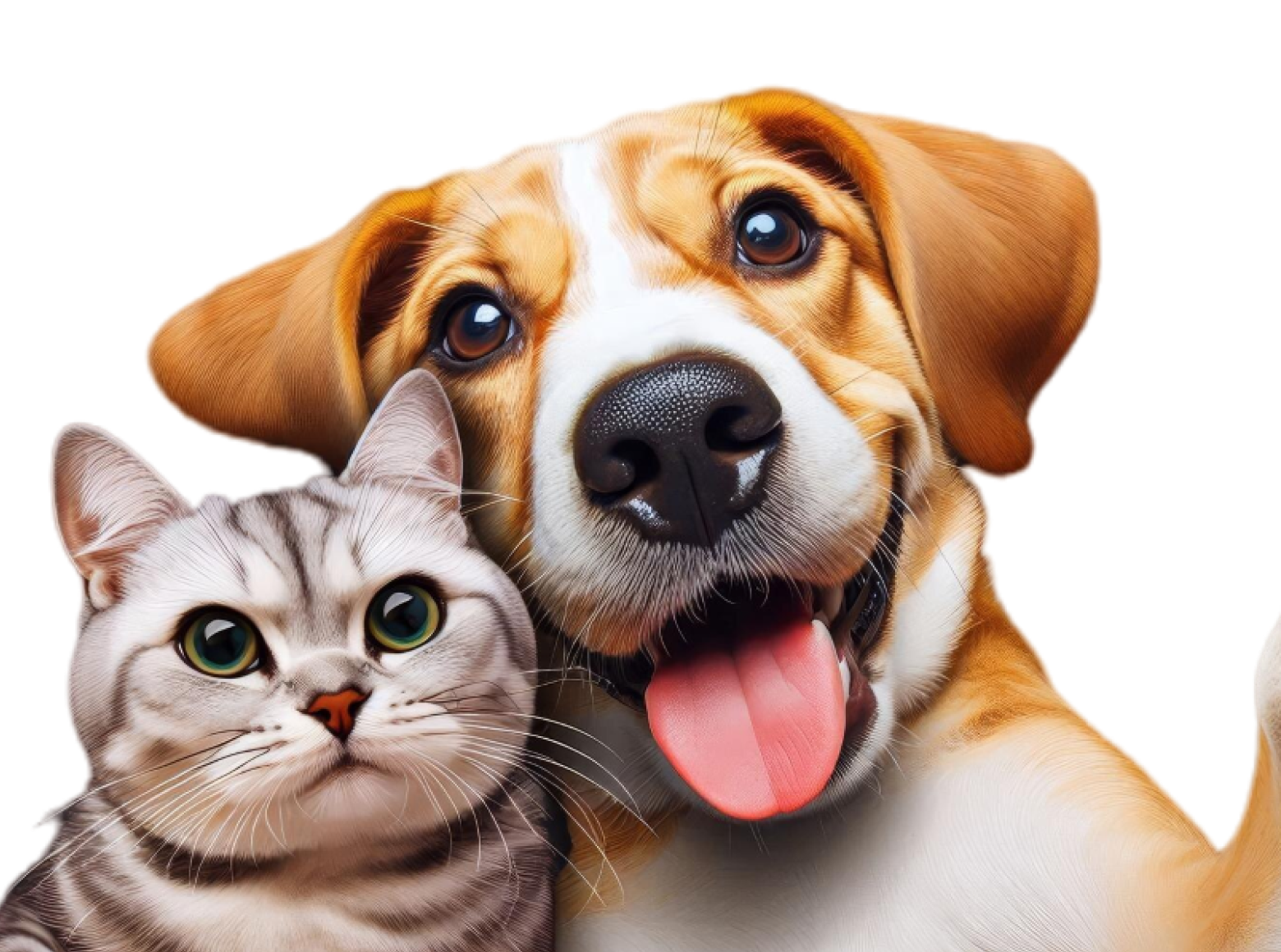 Perro y gato juntos